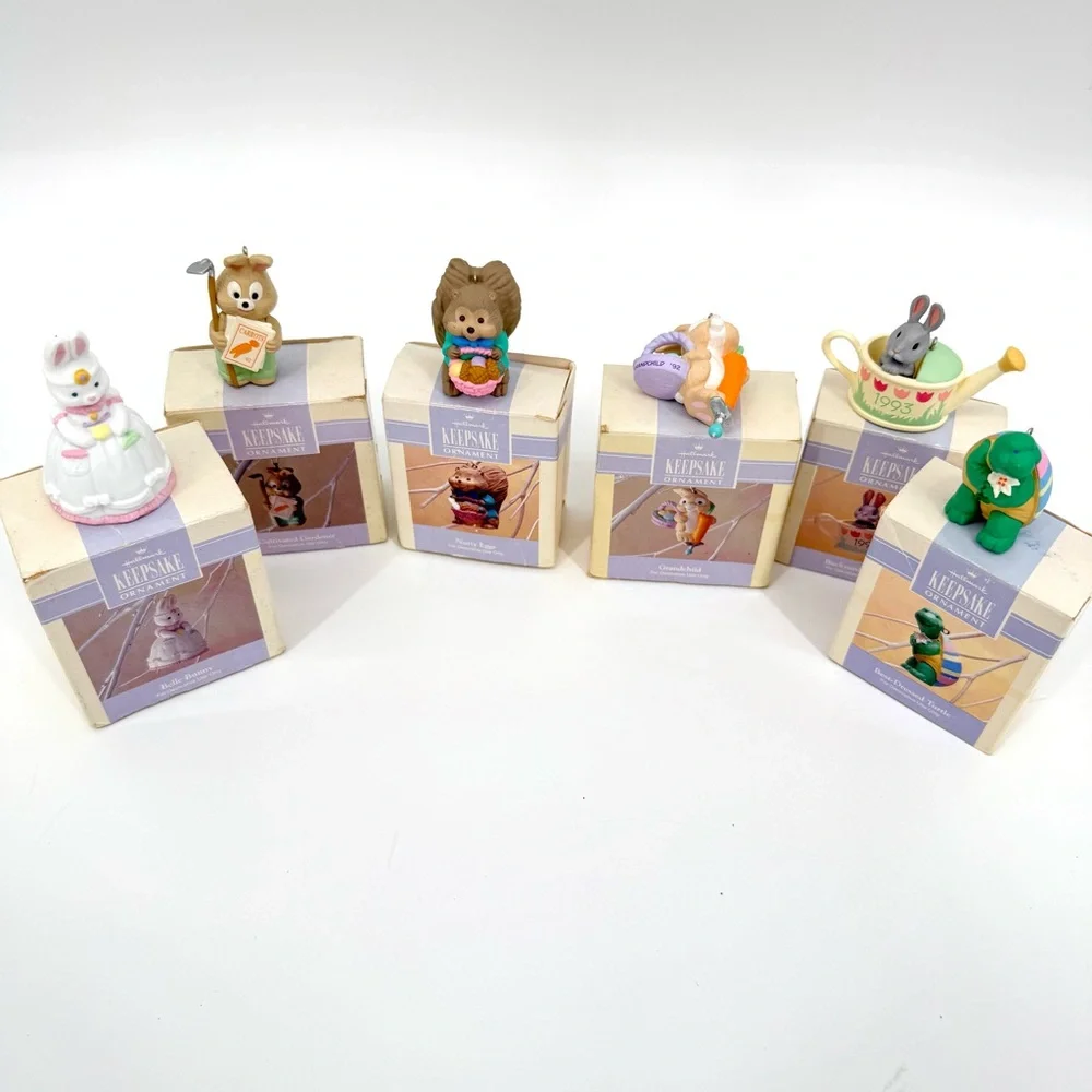 Lot 6‎ Hallmark Keepsake Ornament Easter Collection 1992 - 1993